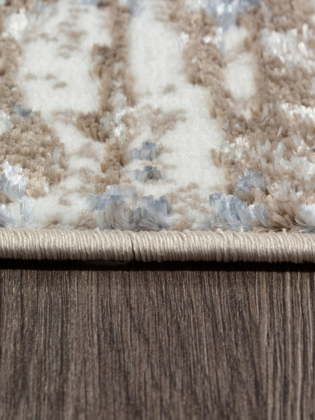 Российский овальный ковёр 01629A L.BLUE / BEIGE