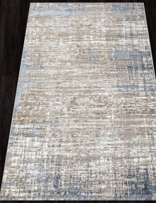 Российский прямоугольный ковёр 01629A L.BLUE / BEIGE
