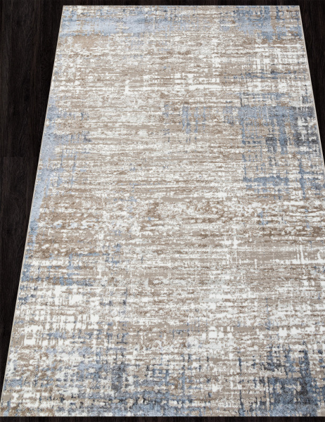 Российский прямоугольный ковёр 01629A L.BLUE / BEIGE