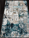 Российский прямоугольный ковёр 01632A GREY / TURQUOISE