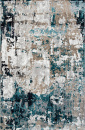 Российский прямоугольный ковёр 01632A GREY / TURQUOISE