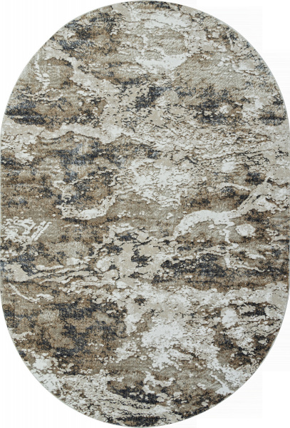 Российский овальный ковёр 02463A BEIGE / BEIGE