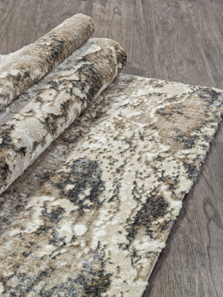 Российский прямоугольный ковёр 02463A BEIGE / BEIGE