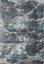 Российский прямоугольный ковёр 02463H BLUE / GREY