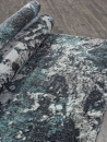 Российский прямоугольный ковёр 02463H BLUE / GREY