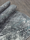 Российский овальный ковёр 02474H BLUE / GREY