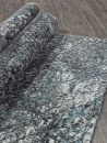 Российский прямоугольный ковёр 02474H BLUE / GREY