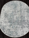 Российский овальный ковёр 02475F BLUE / GREY