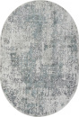 Российский овальный ковёр 02475F BLUE / GREY