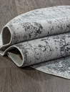 Российский овальный ковёр 02475F BLUE / GREY