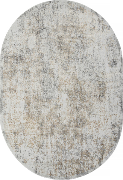 Российский овальный ковёр 02475H D.GREY / GREY