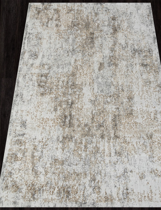 Российский прямоугольный ковёр 02475H DK.BEIGE / GREY
