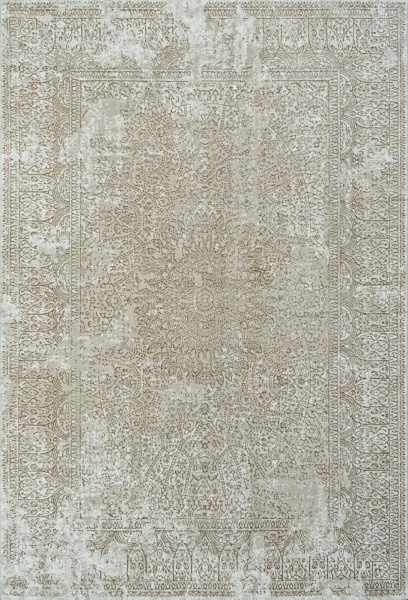 Российский прямоугольный ковёр 02477F BEIGE / GOLF