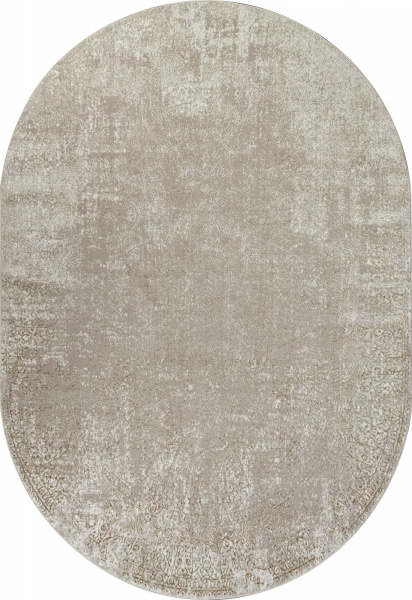 Российский овальный ковёр 02477G BEIGE / BEIGE