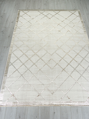 Российский прямоугольный ковёр 02742A BEIGE / DK.BEIGE