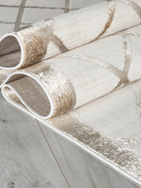 Российский прямоугольный ковёр 02742A BEIGE / DK.BEIGE