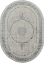 Российский овальный ковёр 02781A BEIGE / GREY