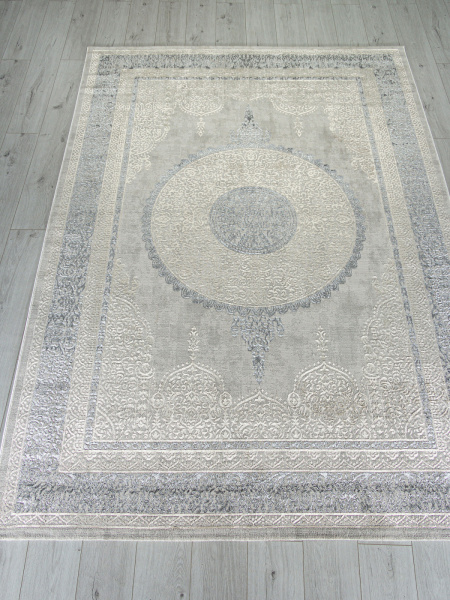Российский прямоугольный ковёр 02781A BEIGE / GREY