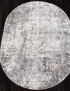 Российский овальный ковёр 02945A BLUE / BEIGE