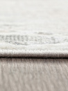 Российский овальный ковёр 02950A BLUE / BEIGE