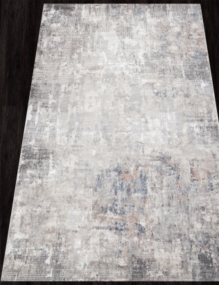 Российский прямоугольный ковёр 02950A BLUE / BEIGE