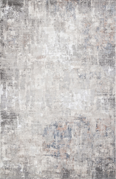 Российский прямоугольный ковёр 02950A BLUE / BEIGE