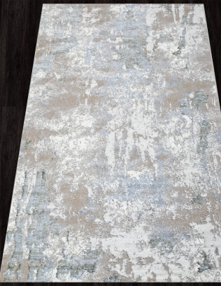 Российский прямоугольный ковёр 03144A L.BLUE / GREY