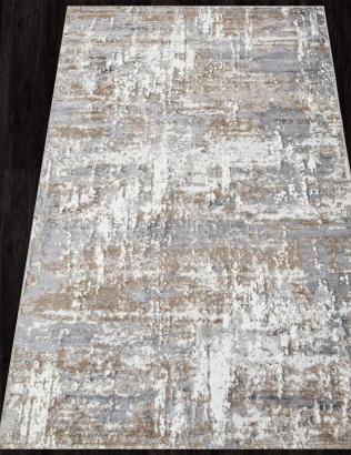 Российский прямоугольный ковёр 03202A GREY / CREAM HB