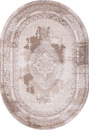 Российский овальный ковёр 03704A BROWN / BROWN