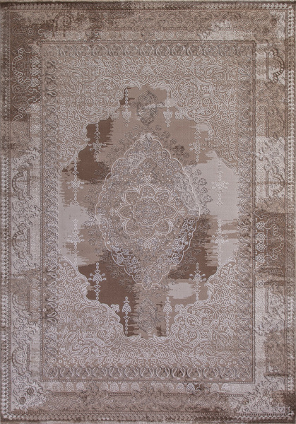 Российский прямоугольный ковёр 03704A BROWN / BROWN