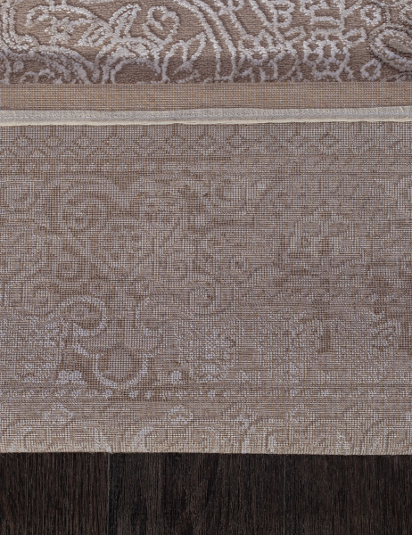 Российский прямоугольный ковёр 03704A BROWN / BROWN