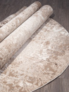 Российский круглый ковёр 03708A BROWN / BROWN