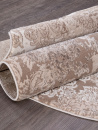 Российский круглый ковёр 03708A BROWN / BROWN