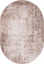 Российский овальный ковёр 03708A BROWN / BROWN