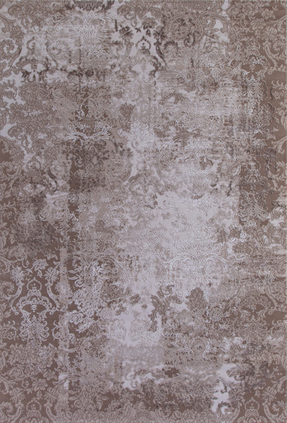Российский прямоугольный ковёр 03708A BROWN / BROWN