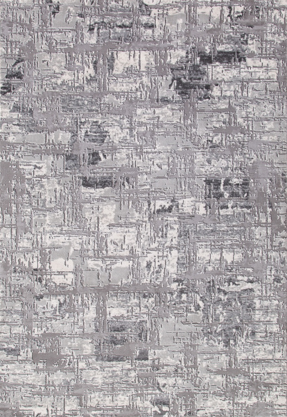 Российский прямоугольный ковёр 03724G GREY / GREY