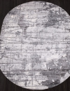 Российский овальный ковёр 03752A GREY / GREY