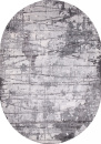 Российский овальный ковёр 03752A GREY / GREY