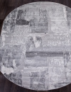 Российский овальный ковёр 03758A GREY / GREY