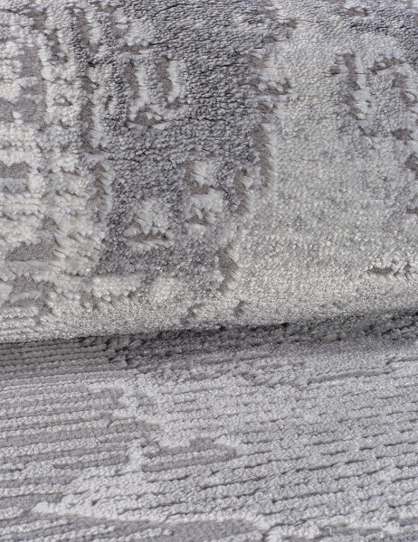 Российский овальный ковёр 03758A GREY / GREY