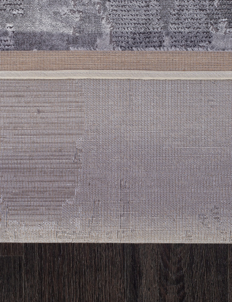 Российский прямоугольный ковёр 03758A GREY / GREY
