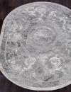 Российский овальный ковёр 03760A GREY / GREY