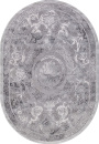 Российский овальный ковёр 03760A GREY / GREY