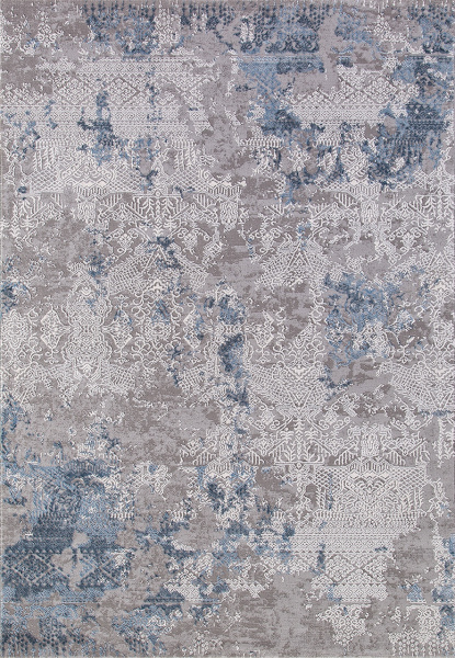 Российский прямоугольный ковёр 03851A BLUE / BLUE
