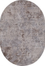 Российский овальный ковёр 03851C GREY / BROWN