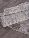 Российский овальный ковёр 03851C GREY / BROWN