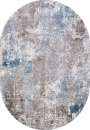 Российский овальный ковёр 03853A BLUE / BLUE