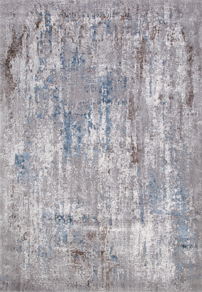Российский прямоугольный ковёр 03856A BLUE / BLUE