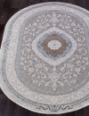 Российский овальный ковёр 03874A BLUE / BLUE