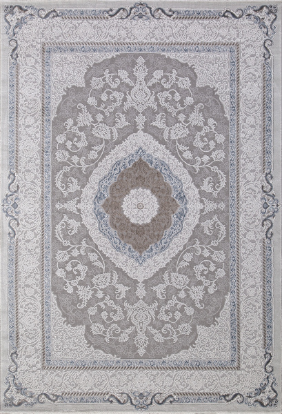 Российский прямоугольный ковёр 03874A BLUE / BLUE